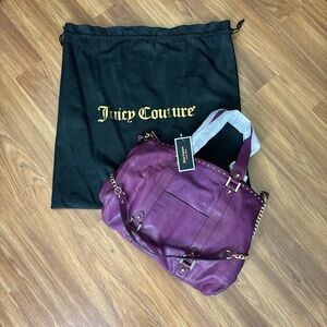 Juicy Couture Plum Chain-Accent Tote